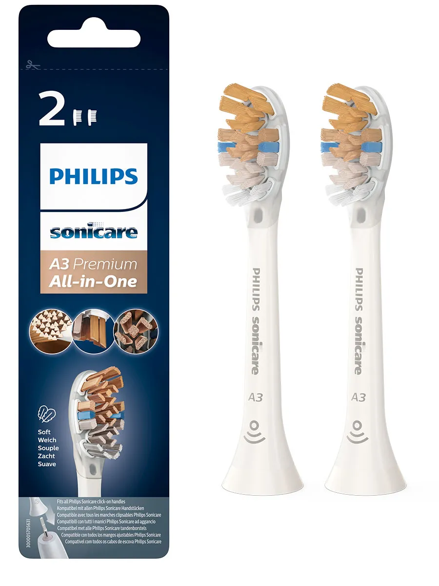 Philips Sonicare Premium All-in-One HX9092/10 1×2 ks, náhradné hlavice