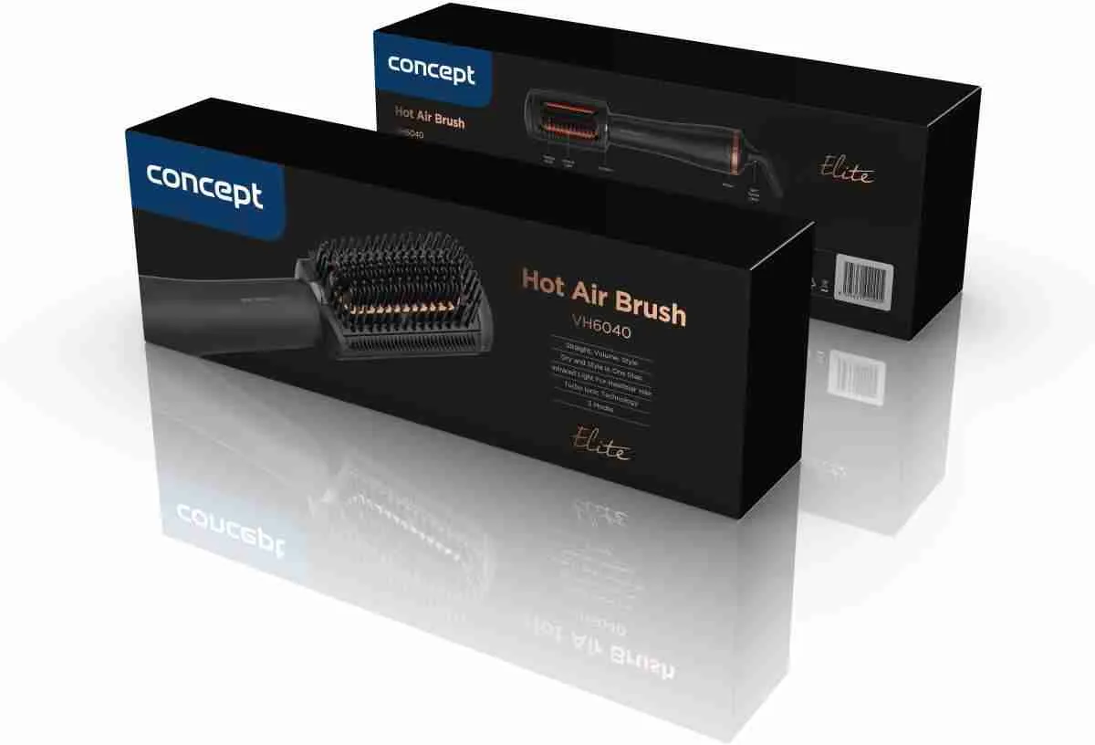 Concept VH6040 Žehliaca teplovzdušná kefa na vlasy ELITE Ionic Infrared Boost 1×1kus, žehliaca kefa na vlasy