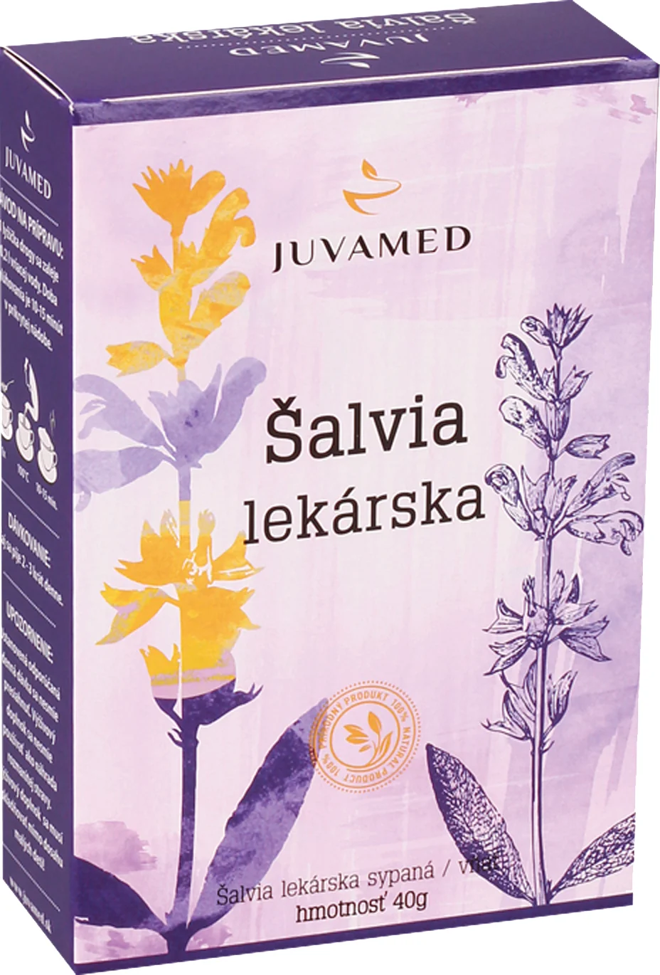 JUVAMED ŠALVIA LEKÁRSKA - VŇAŤ 1×40 g, sypaný čaj