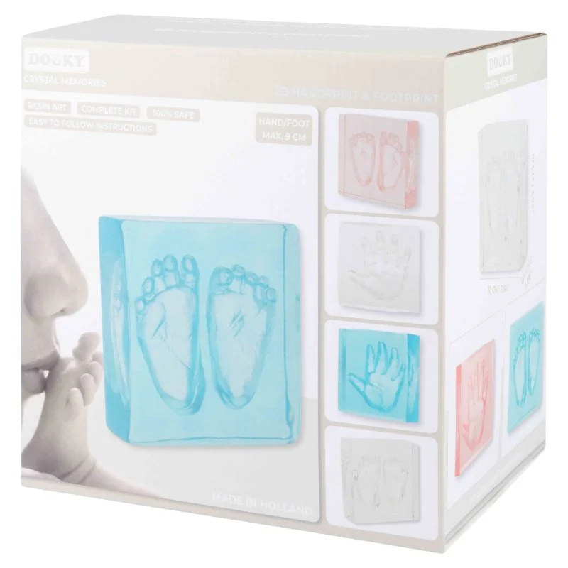 Dooky crystal Memories 2D Handprint & Footprint