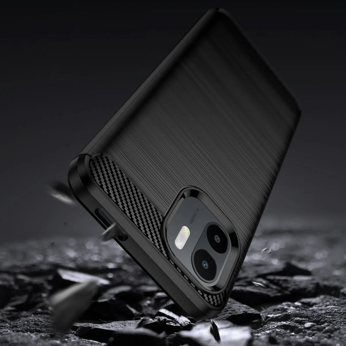 MG Carbon silikónový kryt na Xiaomi Redmi A1 čierny