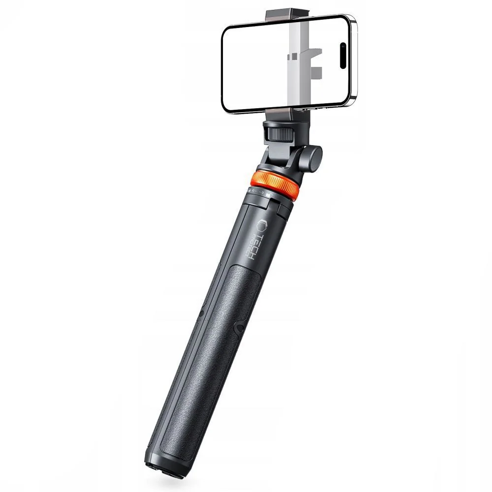 Tech-Protect L03S bluetooth selfie tyč so statívom, biela