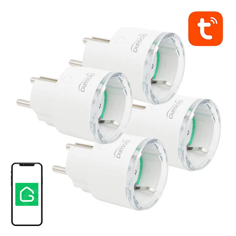 Gosund SP111 Smart inteligentná zásuvka 16A / 3680W 4ks, biela