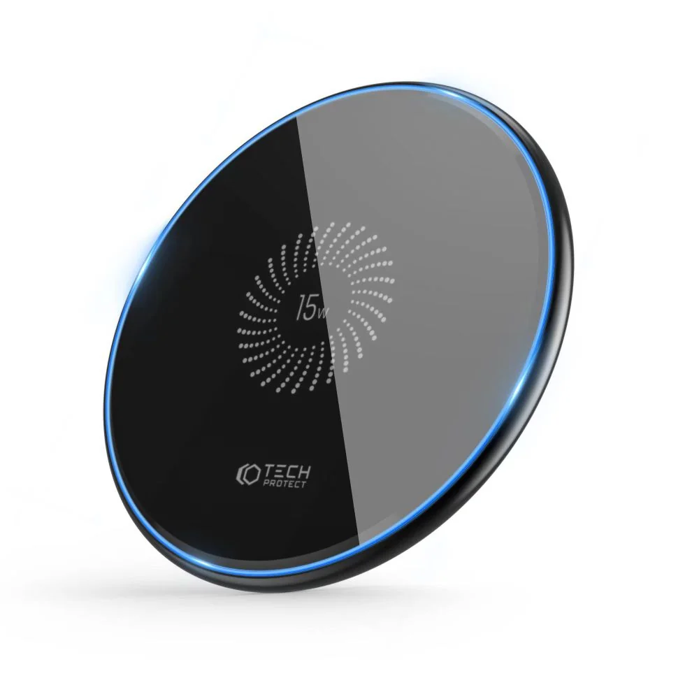 Tech-Protect C1 bezdrôtová nabíjačka 15W, čierna