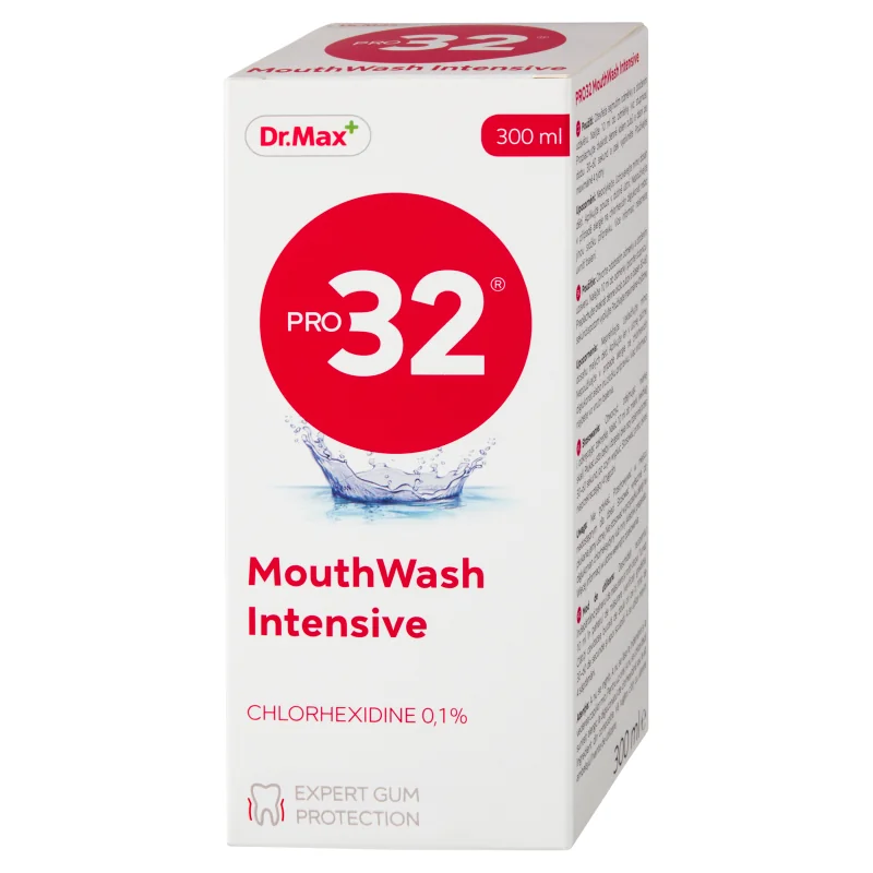 Dr. Max PRO32 Ústna voda Intensive 1×300 ml, ústna voda