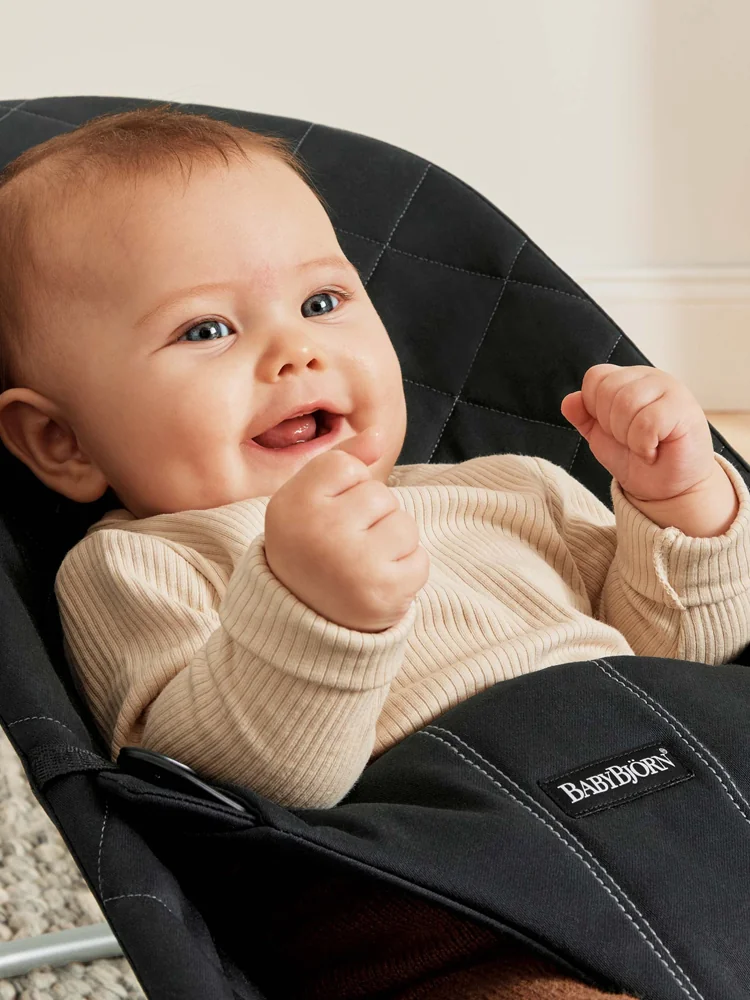 BABYBJÖRN Lehátko Bliss Cotton, Black 1×1 ks