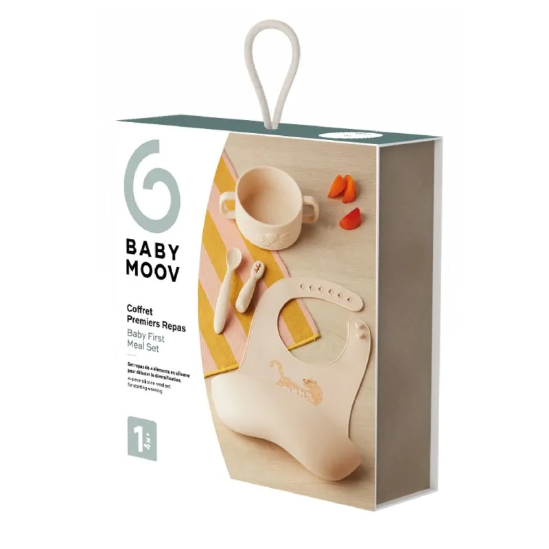 Babymoov silikónová jedálenská súprava Baby First MEAL SET Mini Roar
