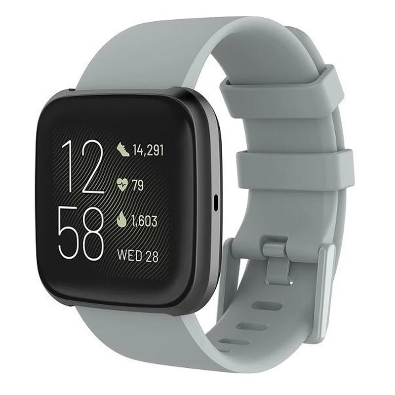 BStrap Silicone (Large) remienok na Fitbit Versa / Versa 2 gray
