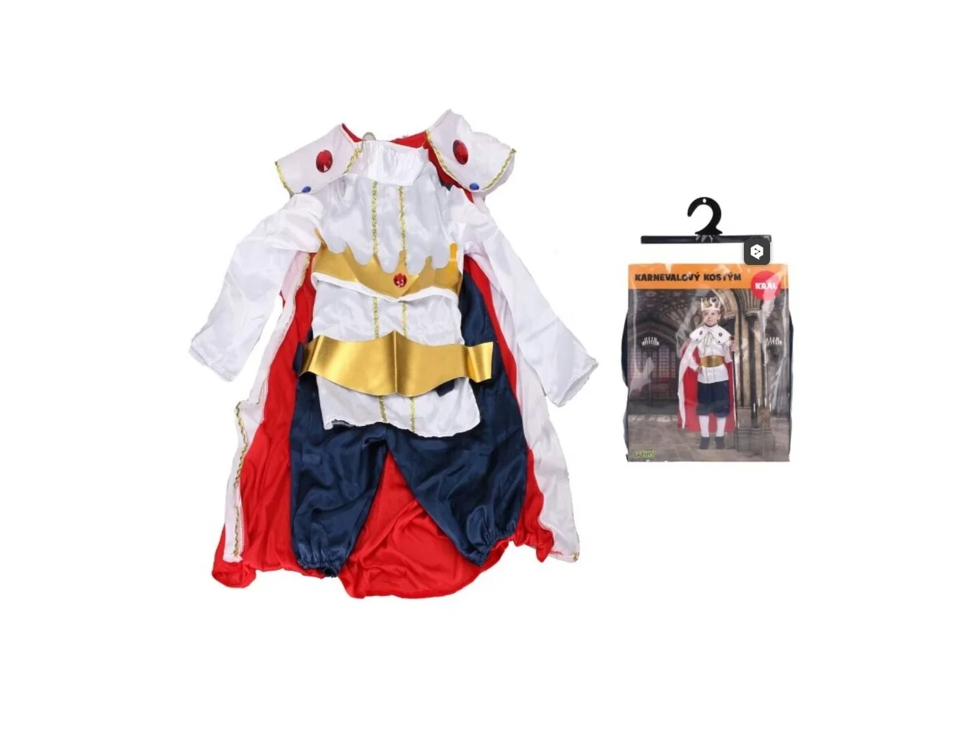 Kostým kráľa karneval veľkosť 110-120cm