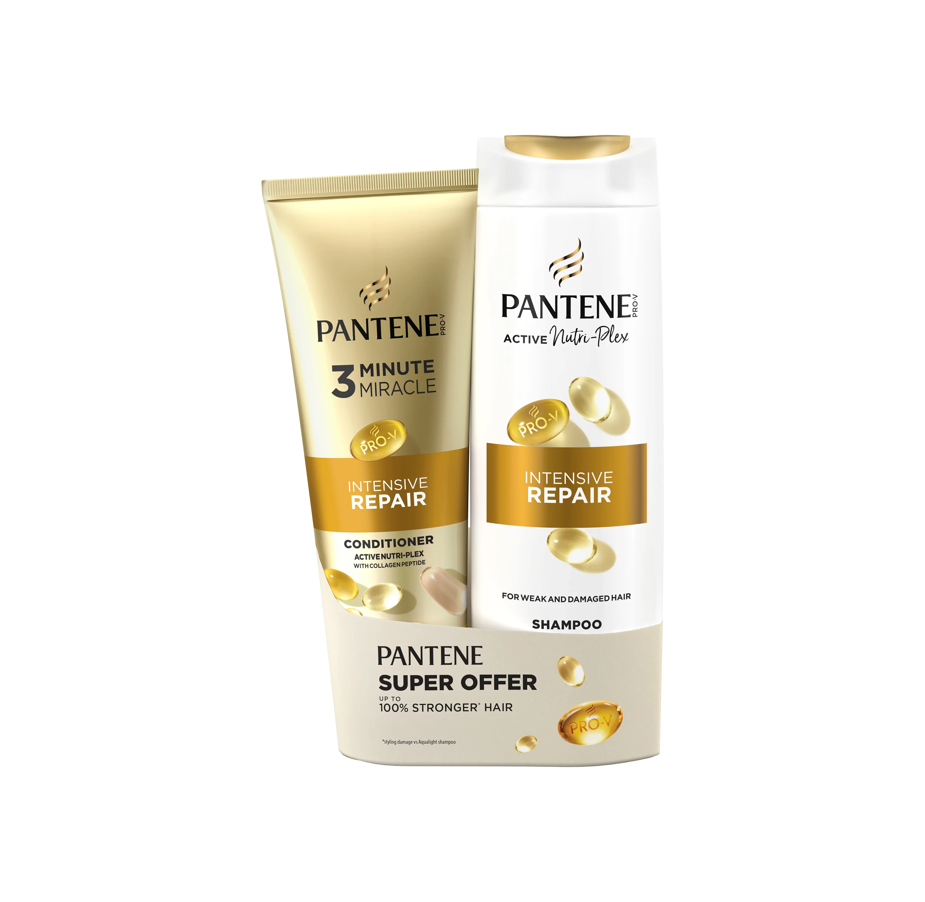 Pantene Intensive Repair box šampón 400ml + sérum 220ml 1 set