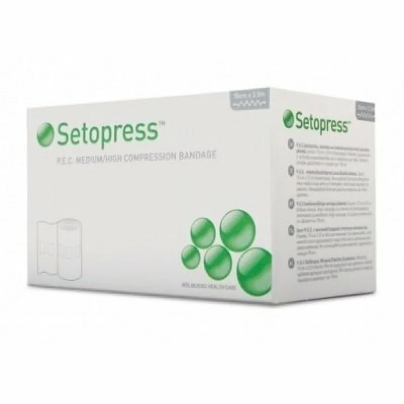 MOLNLYCKE SETOPRESS 10 cm x 3,5 m kompresný obväz, stupňovaná kompresia TOW007112