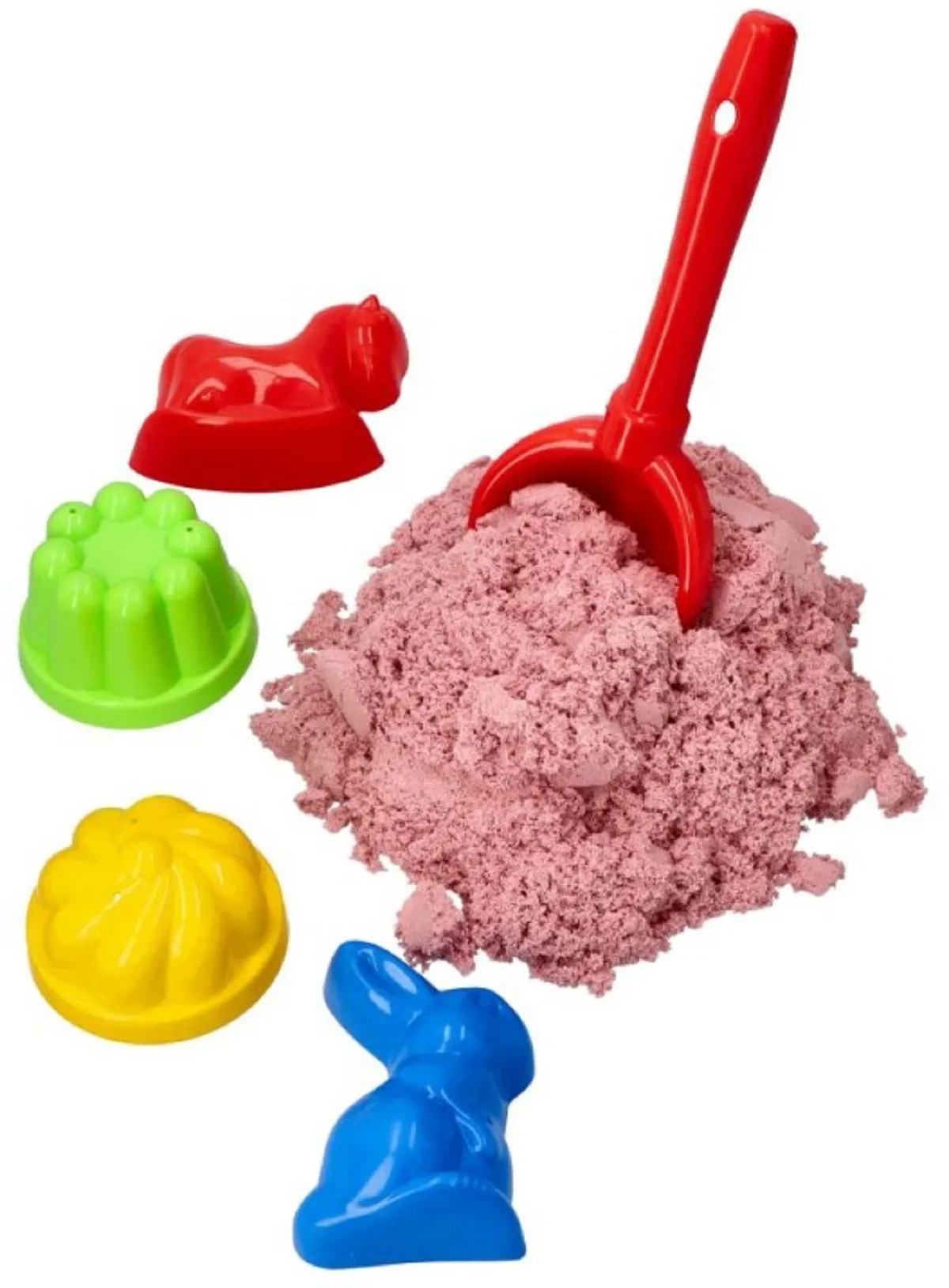 Kinetický piesok - púdrový - 2kg + mix formičiek zadarmo