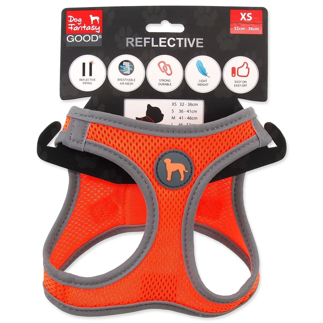 Postroj Dog Fantasy Puppy XS oranžový 32-36cm