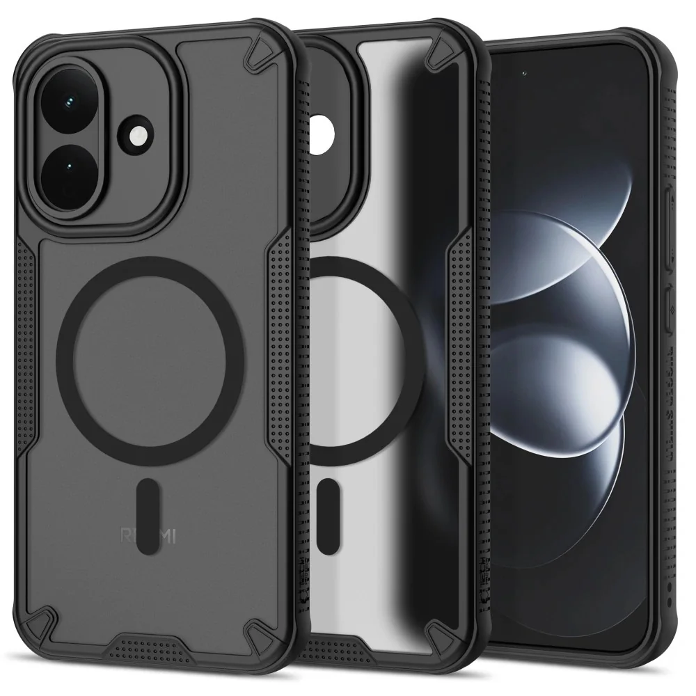 Tech-Protect Rugged Shield MagSafe kryt na Xiaomi Redmi Note 17 Pro 5G, čierny