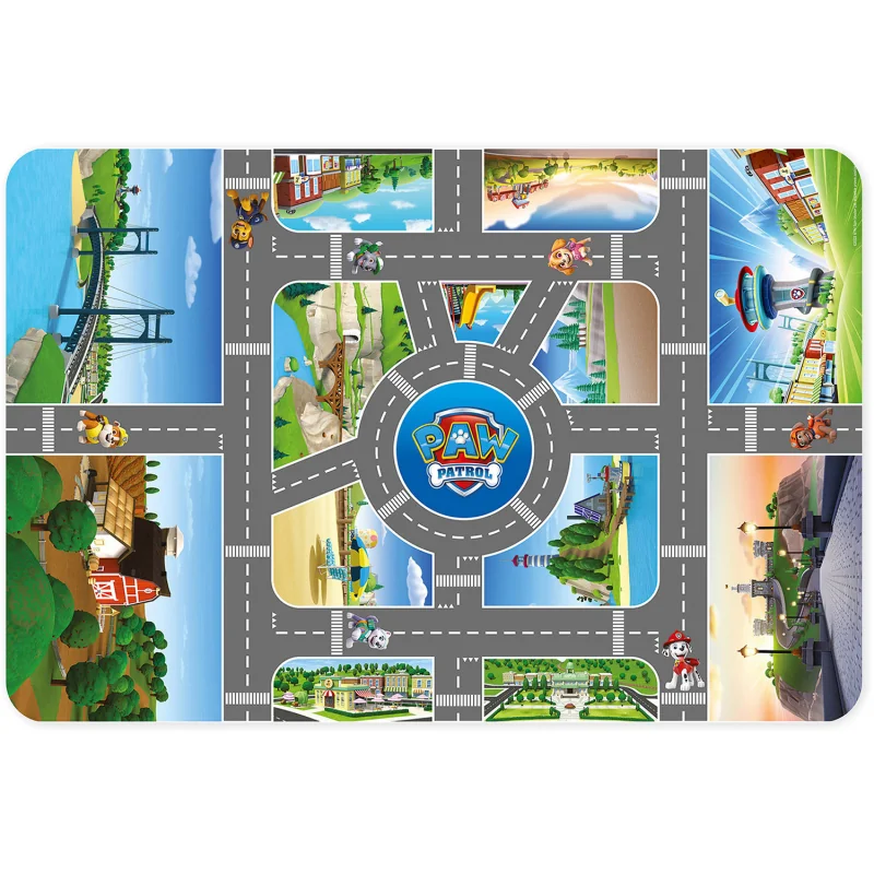 Nickelodeon filcová podložka Paw Patrol Mestá 75x112 cm