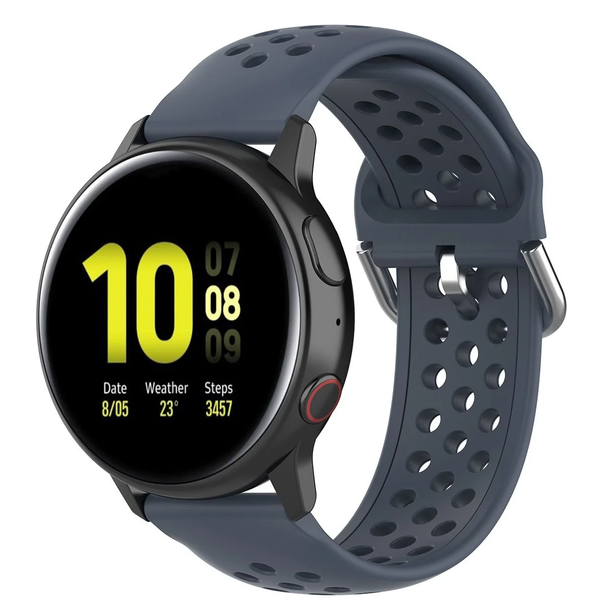 BStrap Silicone Dots remienok na Samsung Gear S3 dark gray