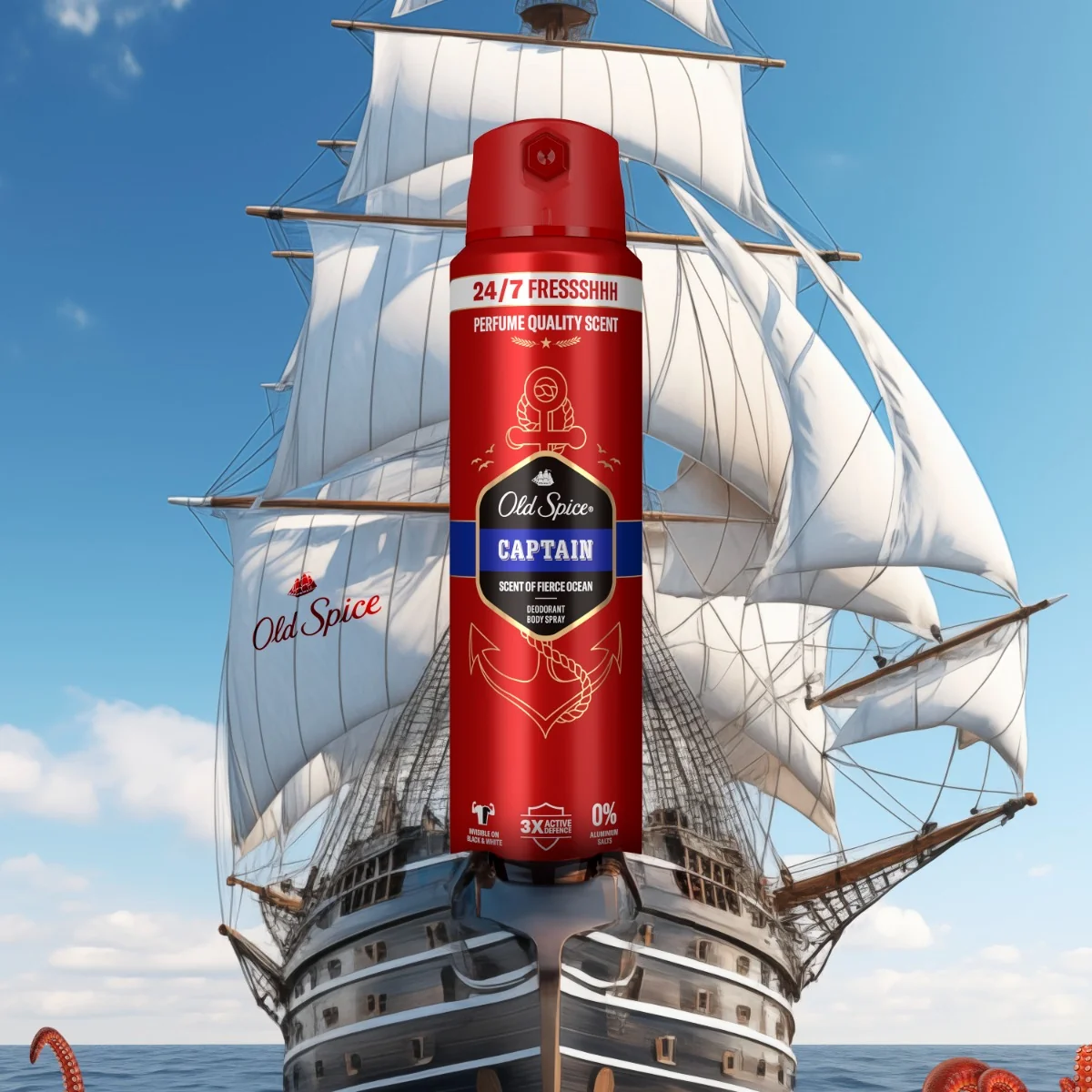 Old Spice Spray 150ml Captain 1×150 ml, dezodorant