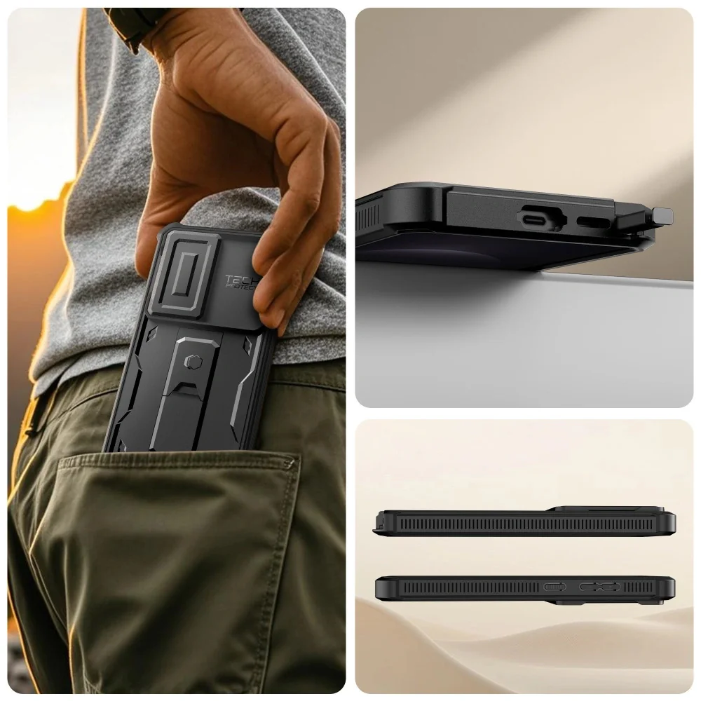 Tech-Protect Kevlar Cam kryt na Samsung Galaxy S26 Ultra, čierny