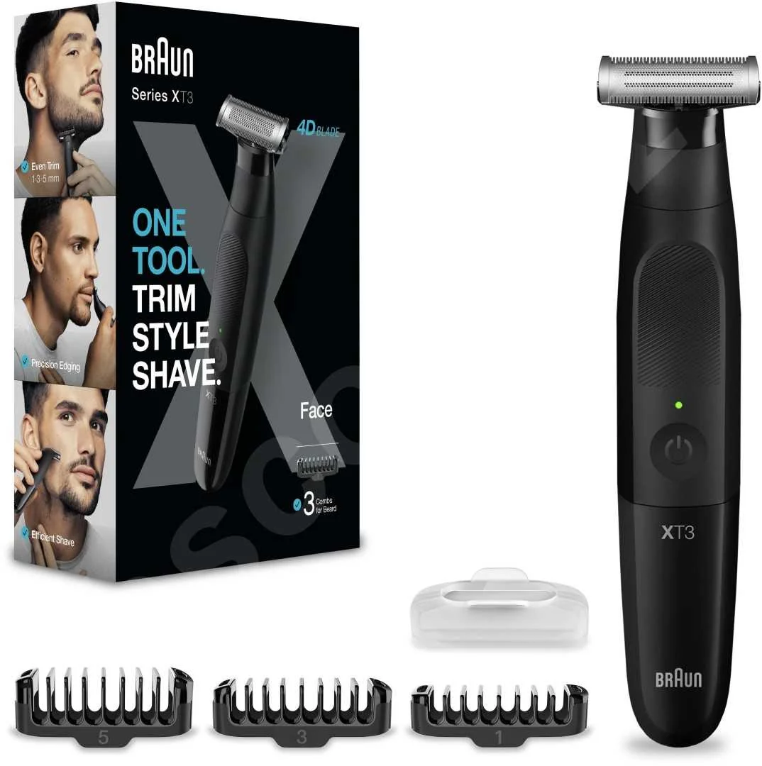 BRAUN Series X XT3100 Zastrihávač na telo a tvár 1×1 ks, Zastrihávač na telo