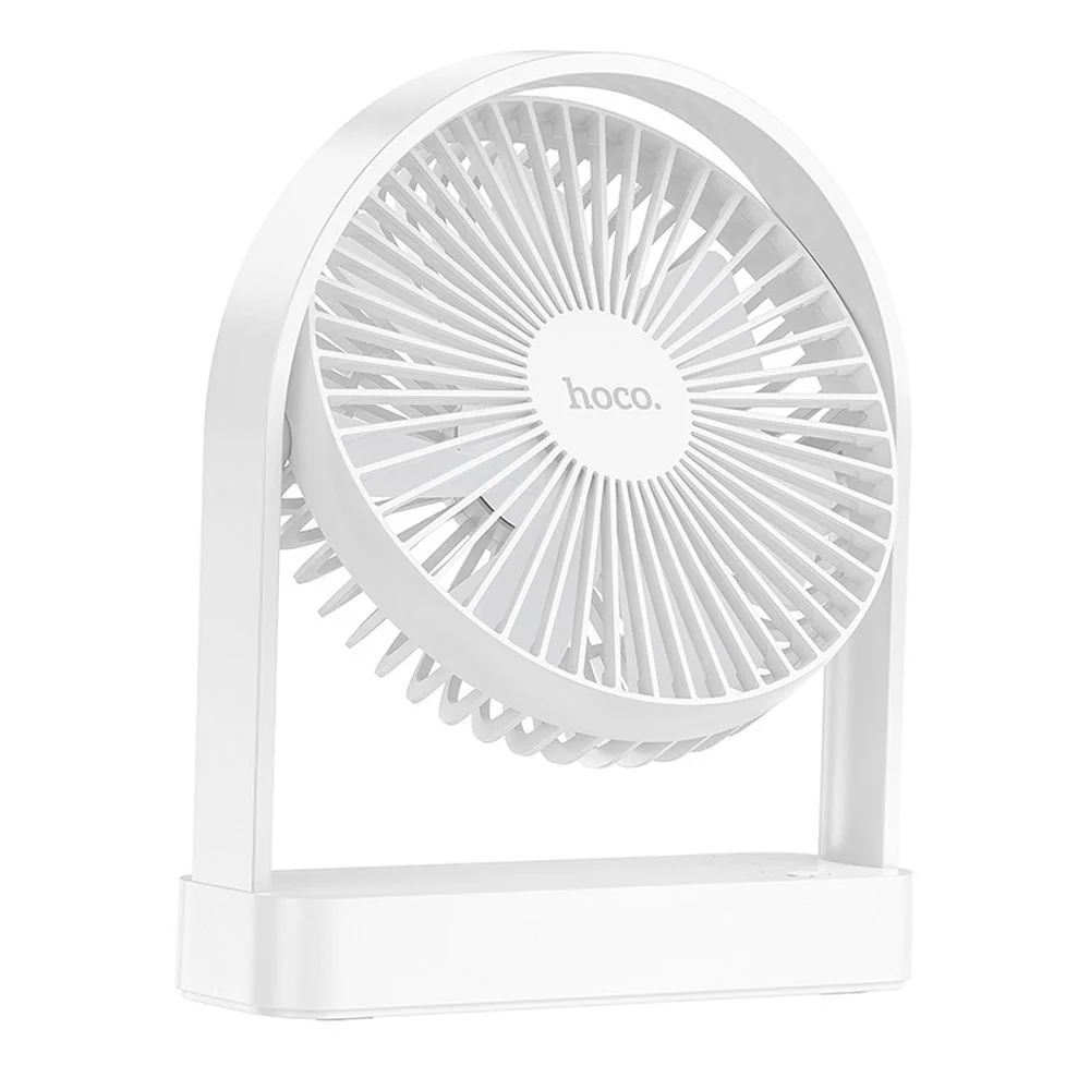 Ultratenký stolový ventilátor, biely