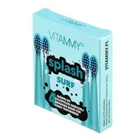 Vitammy Splash, Náhradné Násady Na Zubné Kefky Splash, Modrá/Surf/