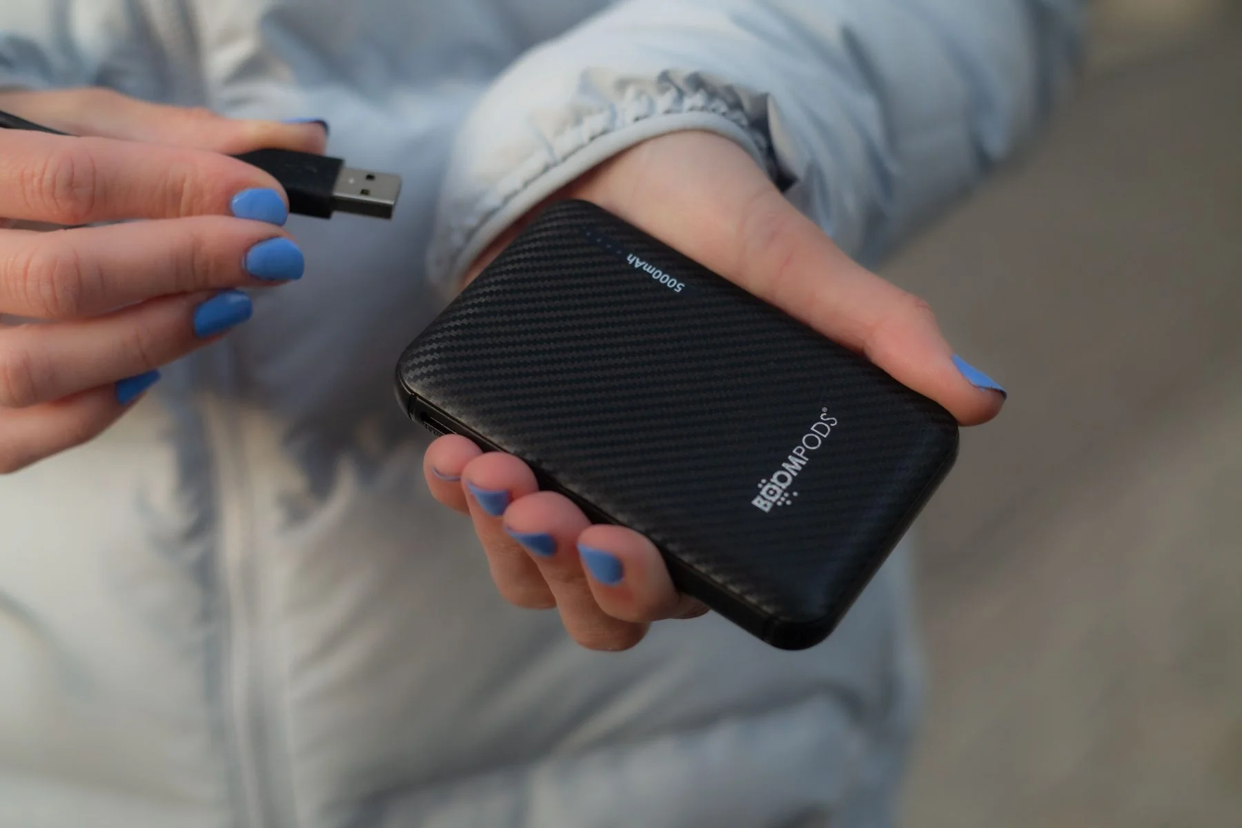 Powerbanka BOOMPODS Obi 5000mAh čierna