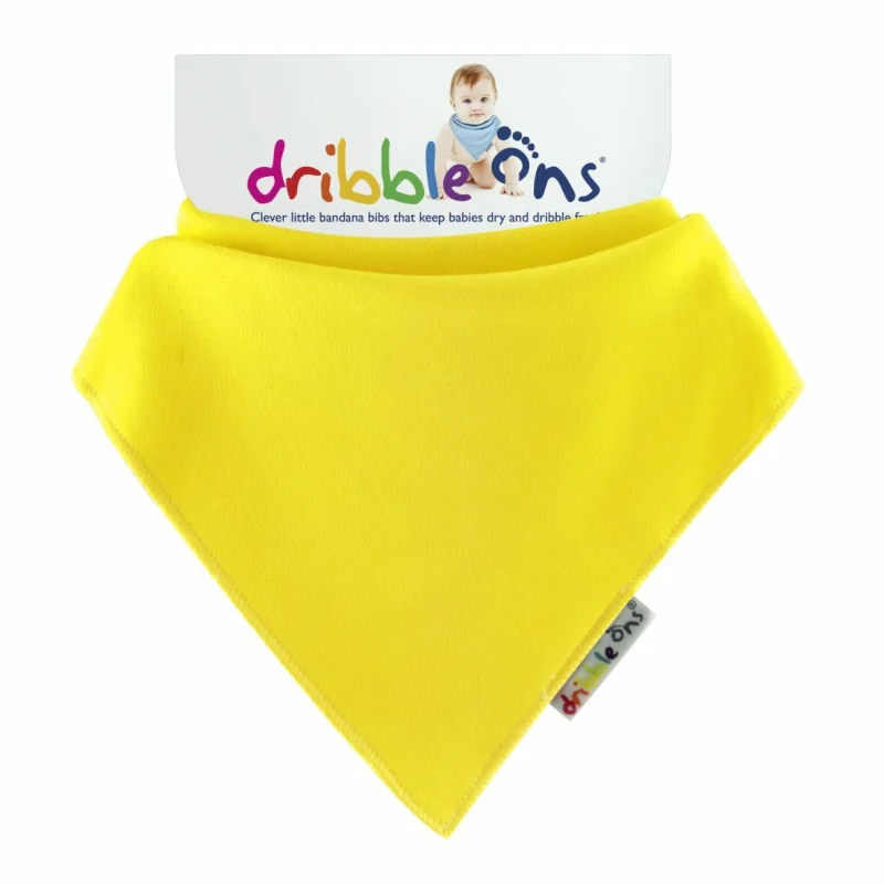 Dribble Ons šatkový podbradník Brights Lemon