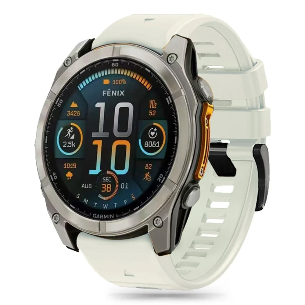 Tech-Protect Silicone Line remienok na Garmin Fenix 5 / 6 / 6 Pro / 7 / 8 47mm / E, titanium / 8 47mm / E, titanium