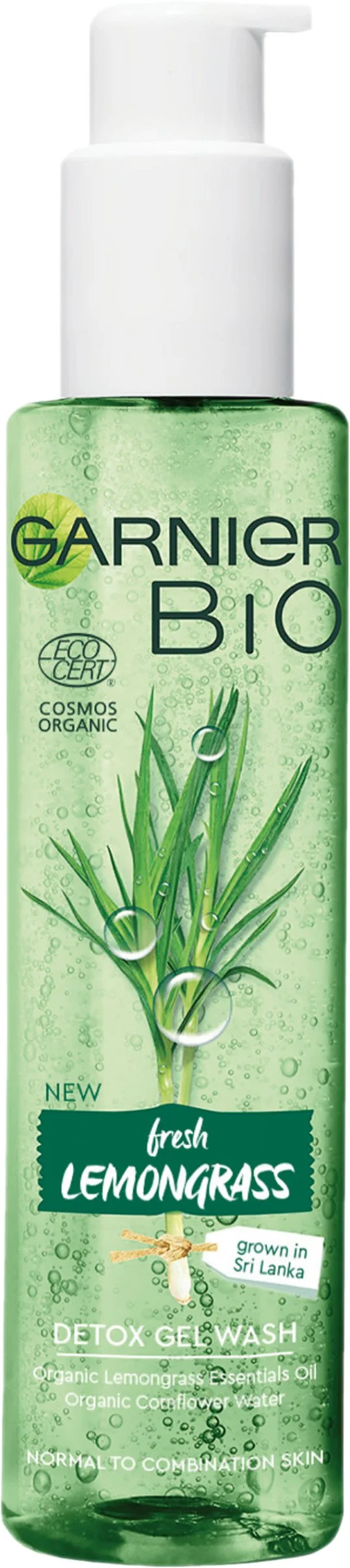 GARNIER BIO Fresh Lemongras Gel Wash 1×150 ml, BIO čistiaci gél