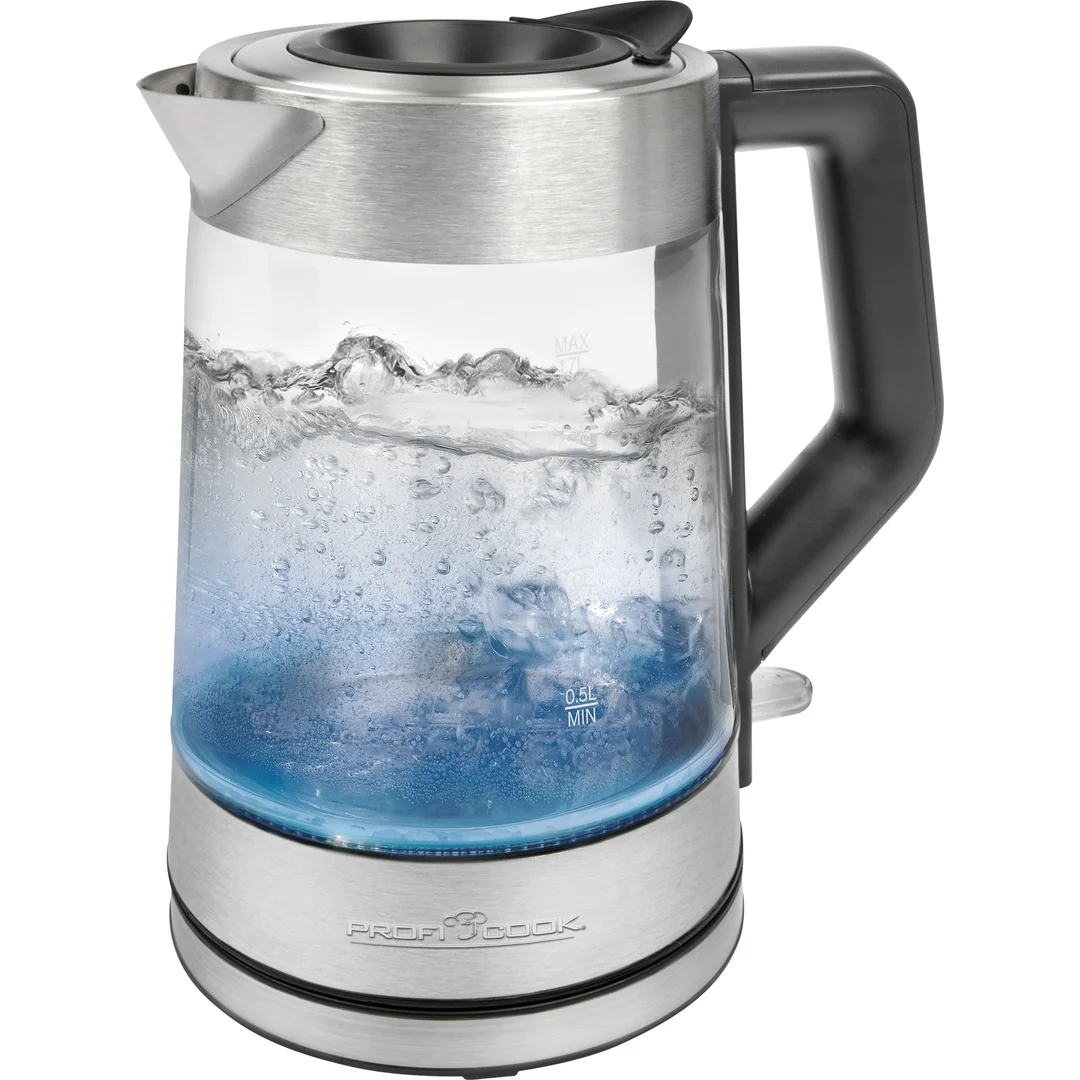 ProfiCook WKS 1190 G rýchlovarná kanvica 1,7 l, sklo/nerez, 2200 W