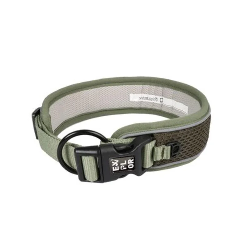 DUVO+ EXPLORER Ultimate fit CONTROL Prémiový obojok vyrobený z priedušných látok XL 52-61cm zelený