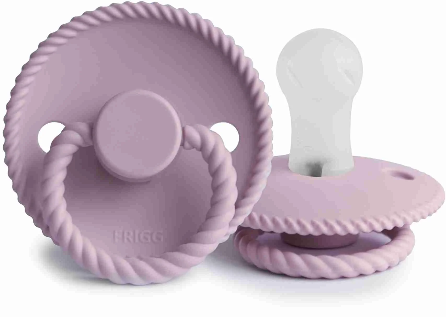 FRIGG Rope silikónový cumlík Soft Lilac, 0-6m, 1 ks 1×1ks, silikónový cumlík