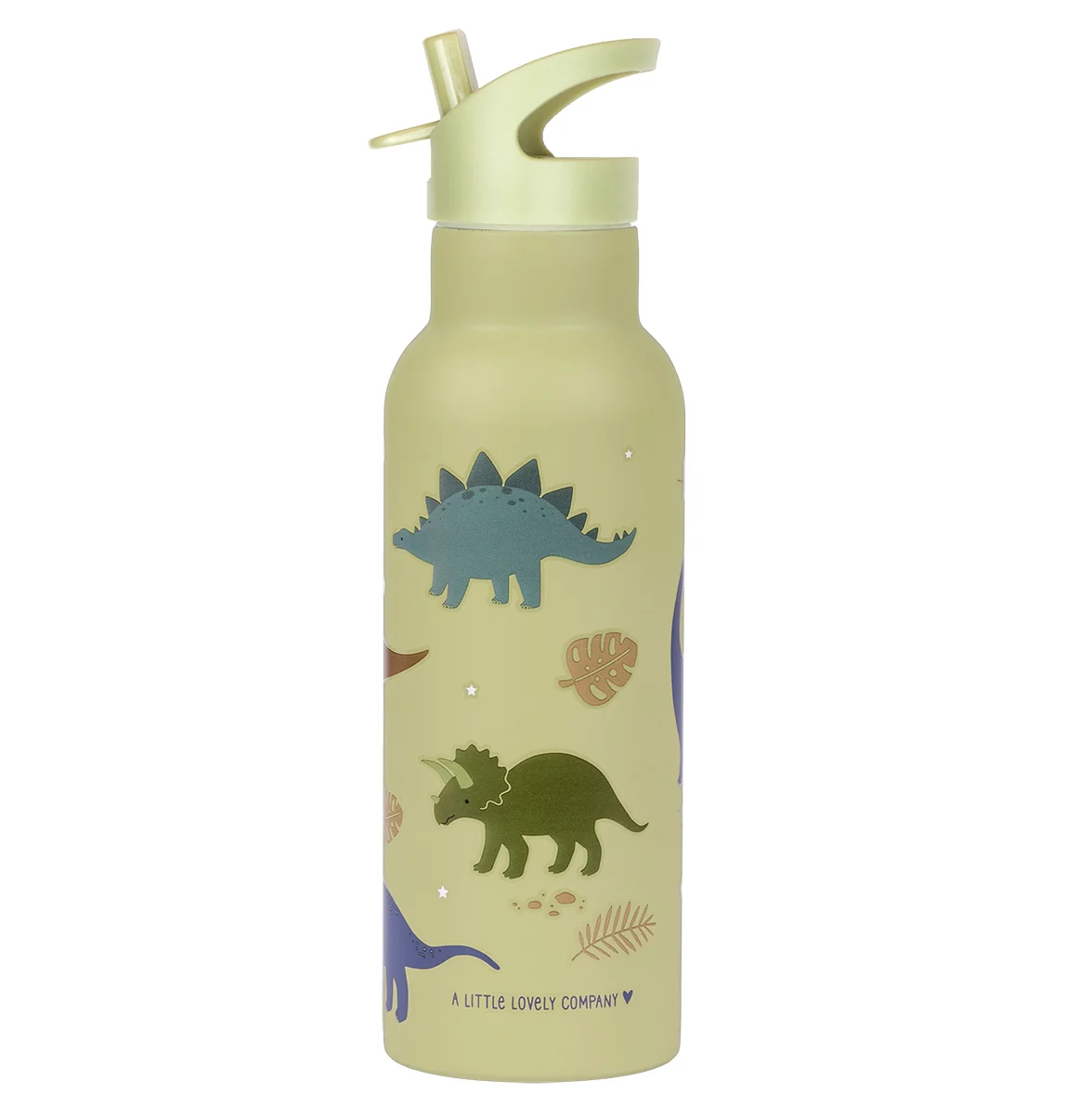 A Little Lovely Company - antikorová fľaša na pitie, 500 ml - dinosaury