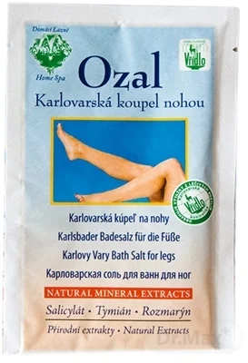 OZAL KÚPEĽOVÁ SOĽ NA NOHY 1×25 g, soľ na nohy