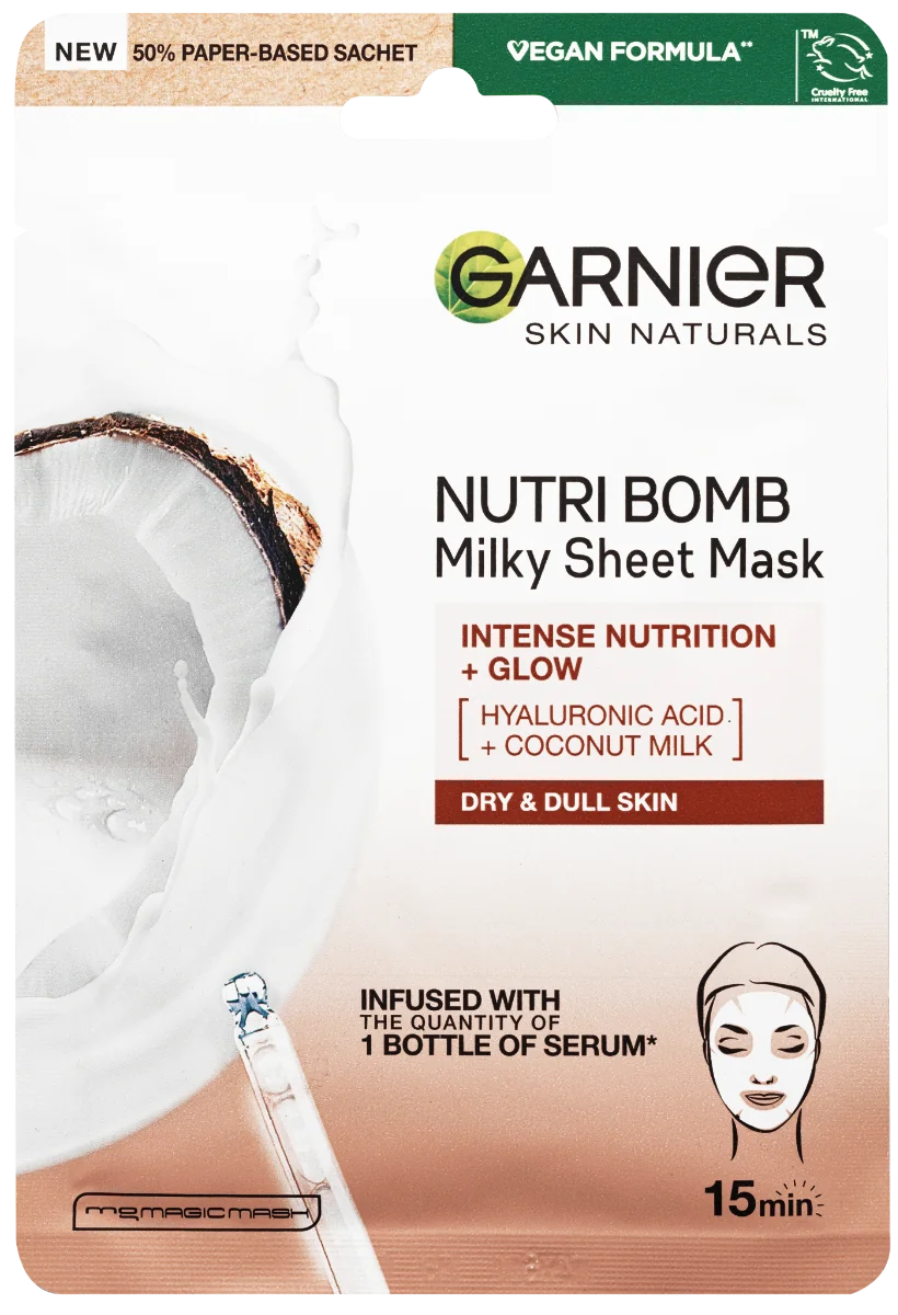 Garnier Nutri Bomb kokos 1×32 g, pleťová maska