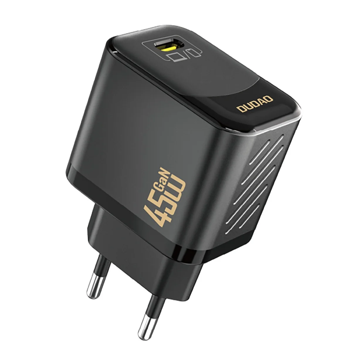 Dudao A28 GaN sieťová nabíjačka USB-C 45W, čierna
