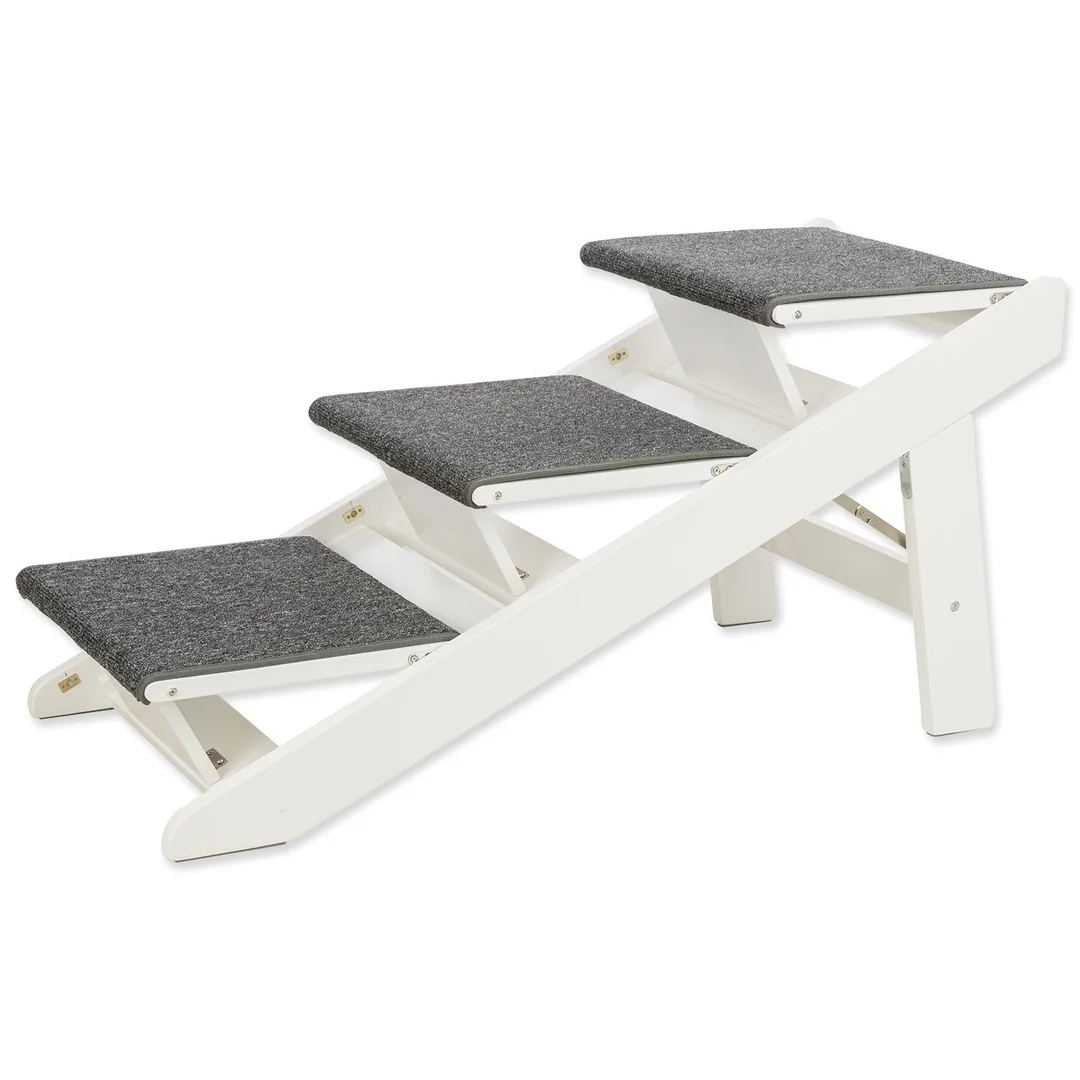 Rampa Trixie schody skladacie biele 44x46x106cm