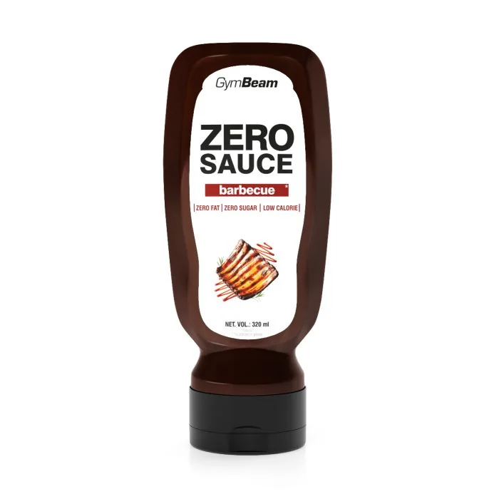 Gymbeam zero barbecue omáčka 1×320 ml, barbecue omáčka