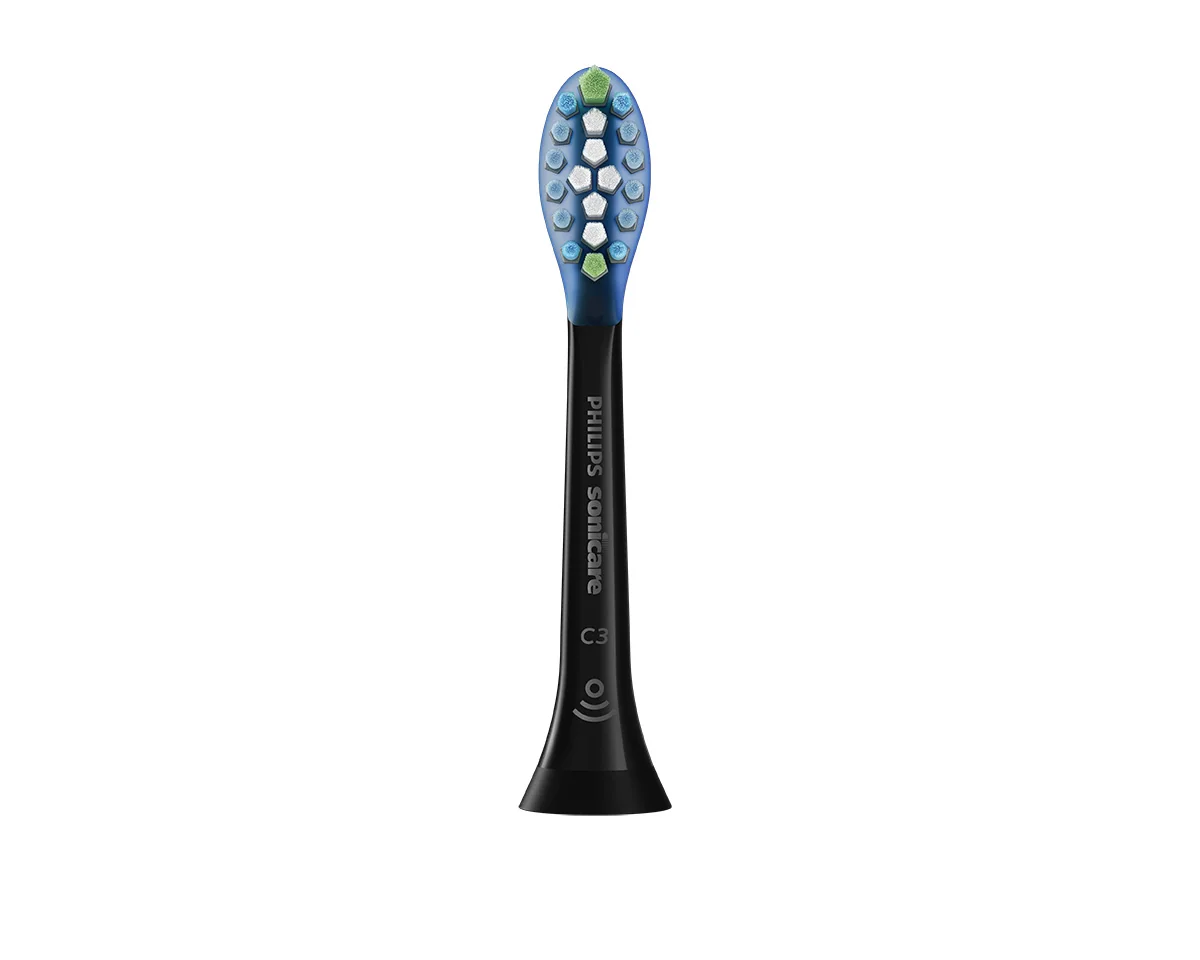 Philips - Nástavce HX9044/33 C3 Premium Plaque Defence pre Sonicare 3. generácie, čierna 1×4 ks, hlavica na sonickú kefku