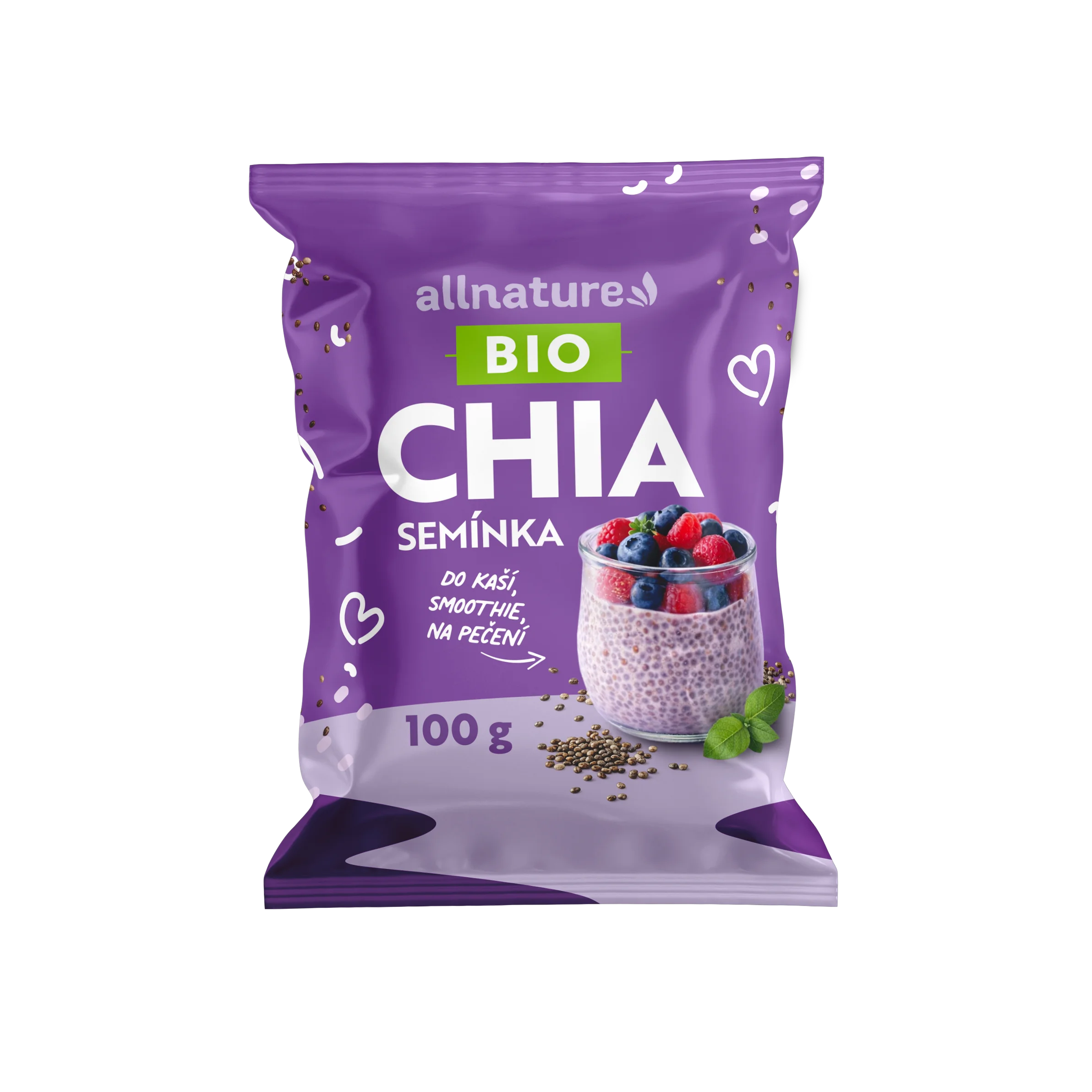 Allnature Chia semienka 1×100 g, chia semienka