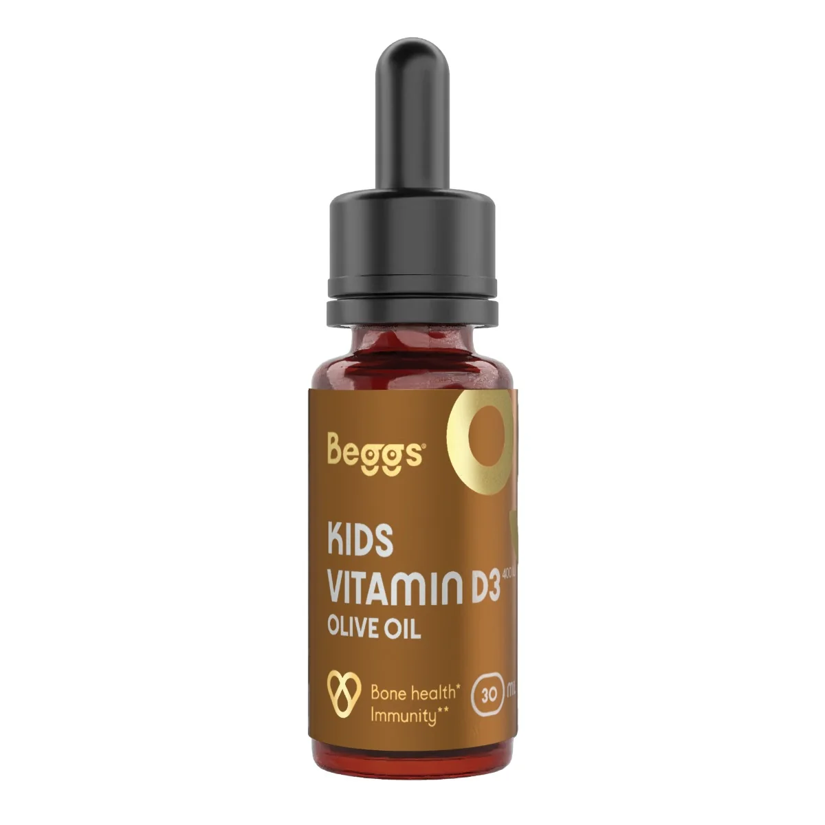 Beggs Kids Vitamin D3 400 IU BIO Olive Oil (30 ml) 1×30 ml, výživový doplnok