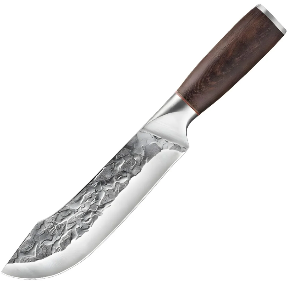 Masívny kuchynský nôž typu Butcher 1 ks, hnedá