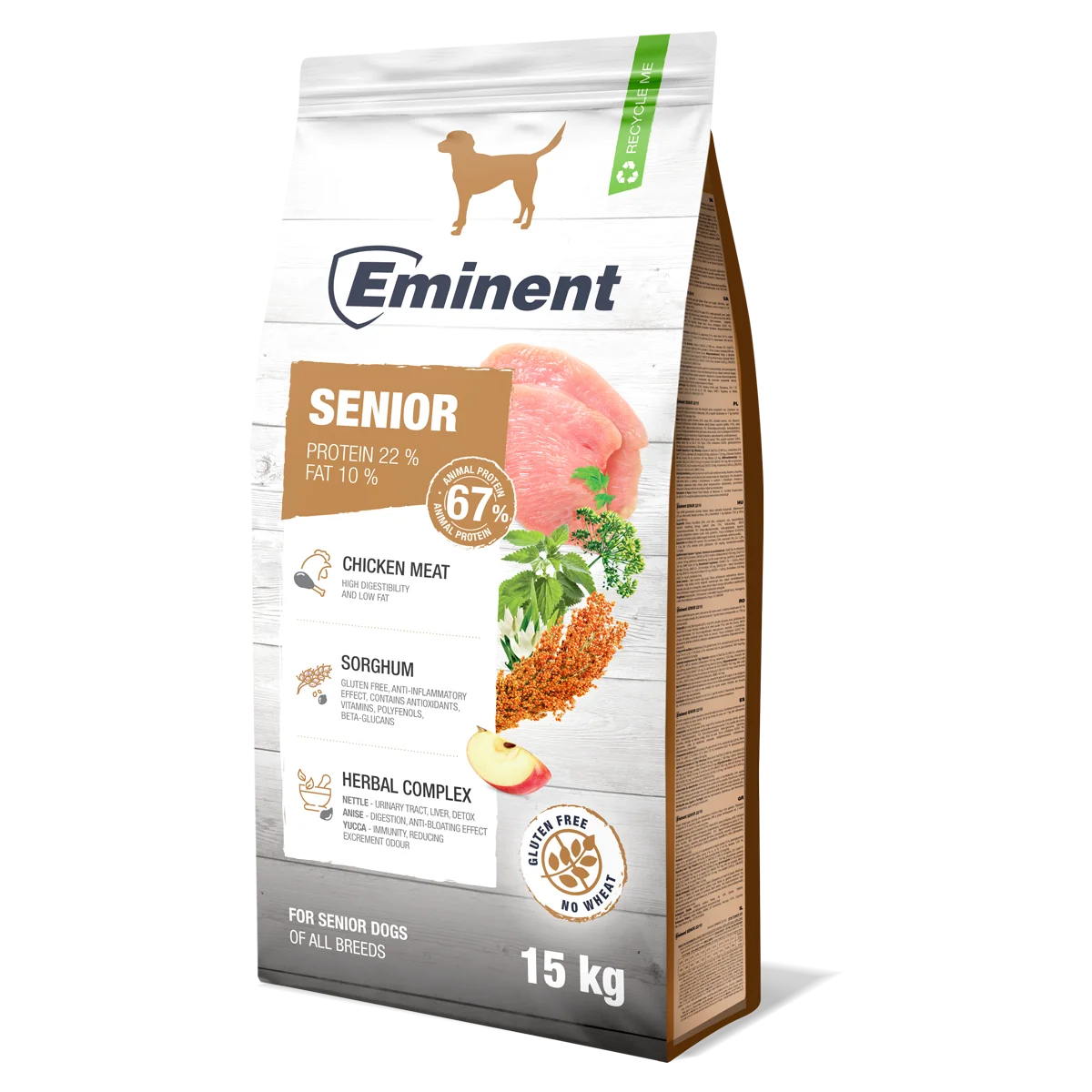 Eminent Dog Senior Light 1×15 kg, krmivo pre staršie psy a psy s nadváhou