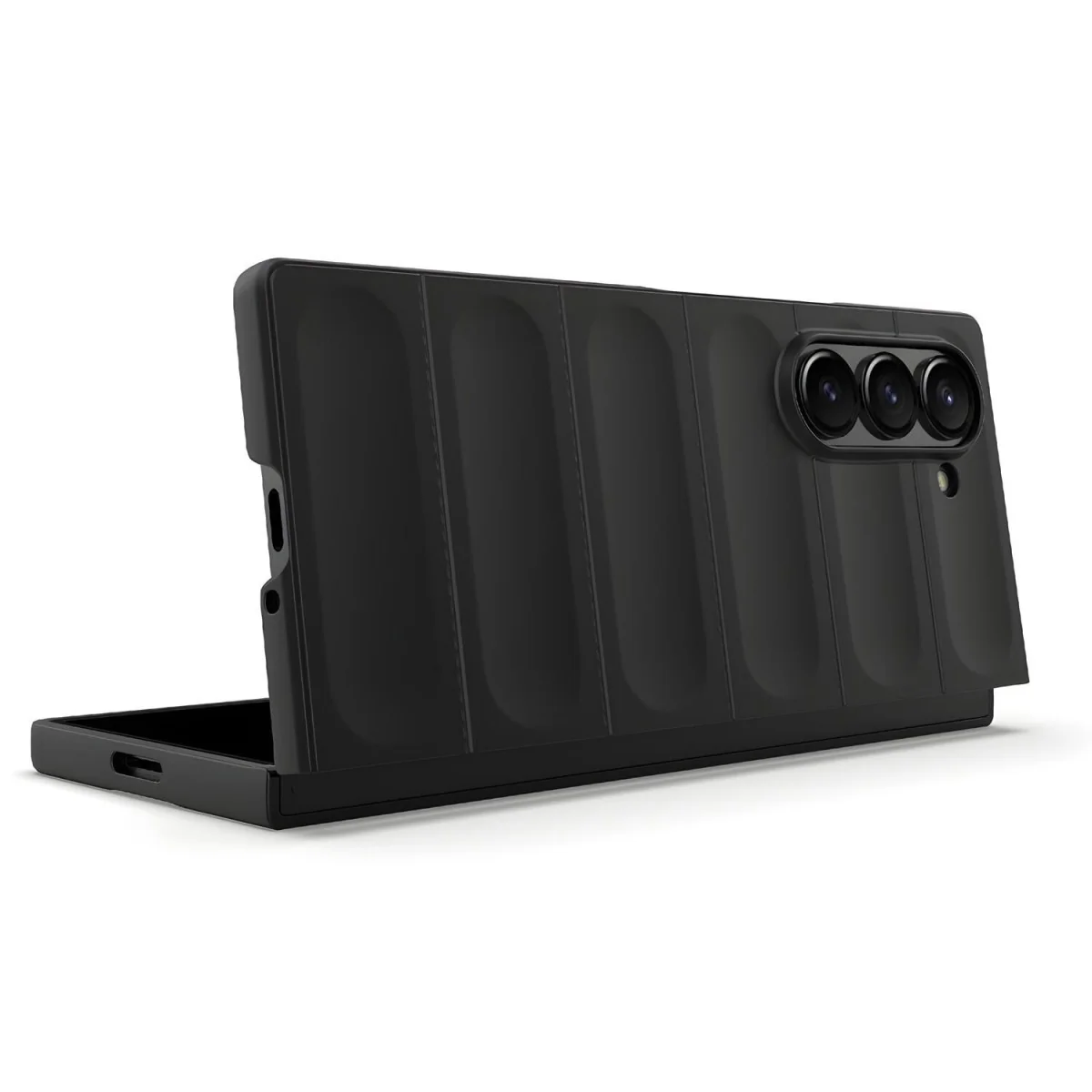 Pancierové puzdro pre Samsung Galaxy Z Fold 6 - Čierna Flexibilný kryt na telefón