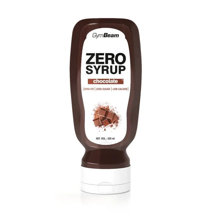 Gymbeam zero čokoládový sirup 1×320 ml, čokoládový sirup