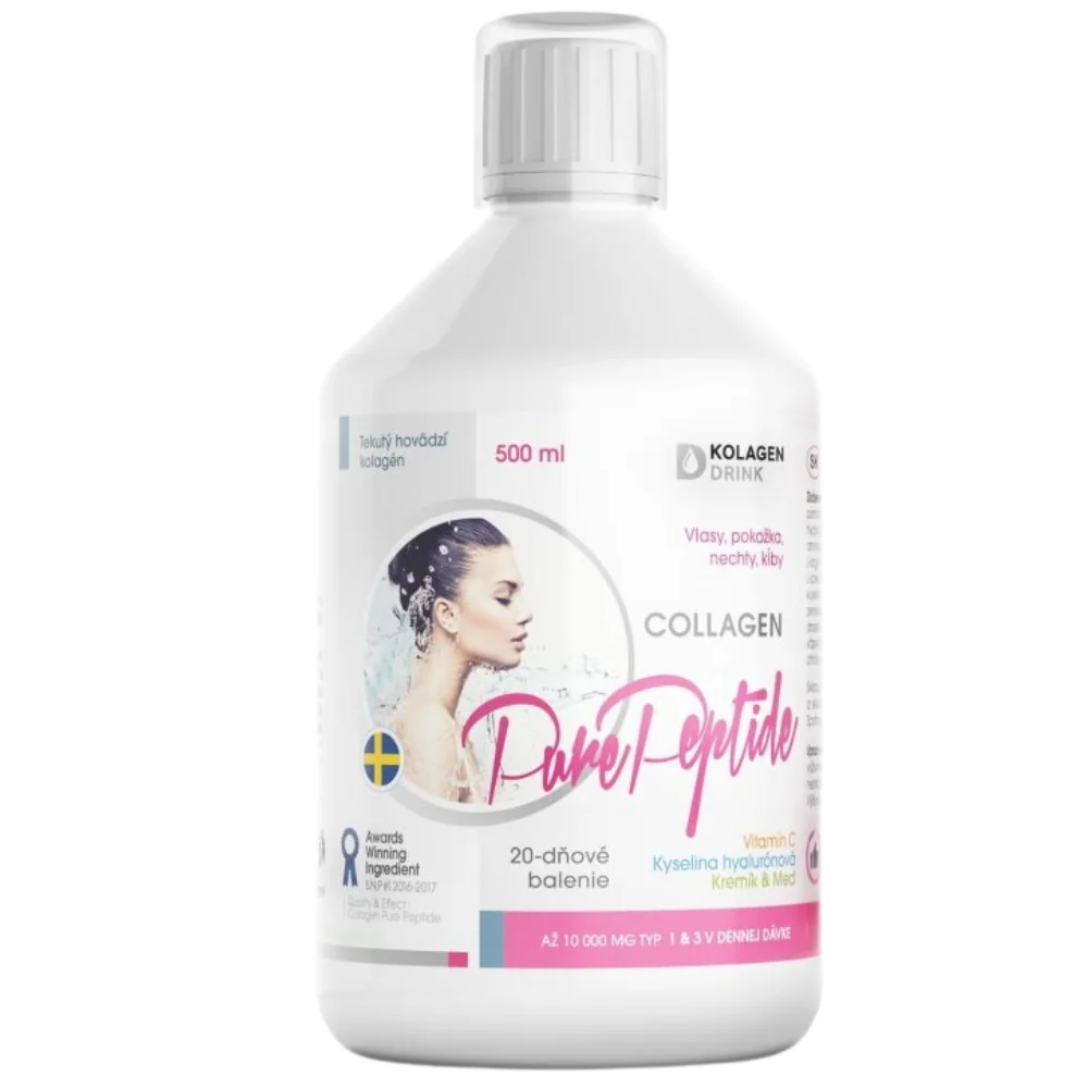 KolagenDrink Collagen 10000 hovädzí hydrolyzovaný kolagén 1×500 ml, 20 dávok v balení