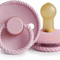 FRIGG Rope kaučukový cumlík Baby Pink, 0-6m, 1 ks