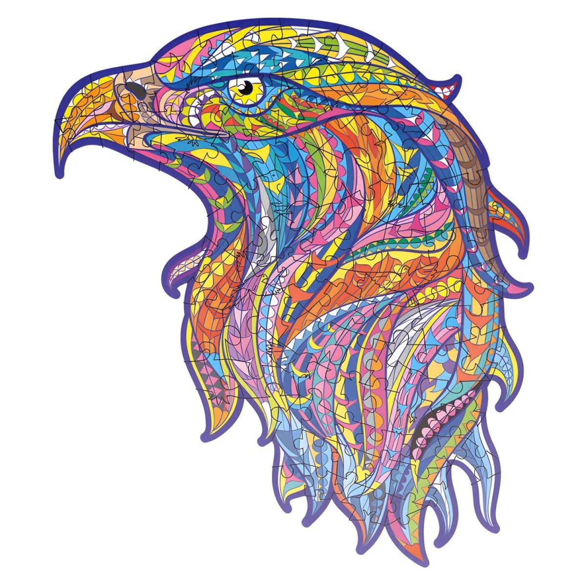 Drevené puzzle Eagle/M 120 dielikov, veľkosť M