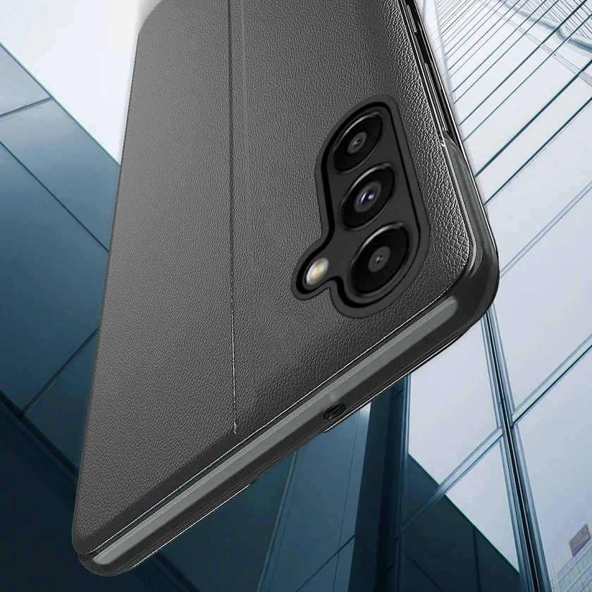 MG Eco Leather View knižkové puzdro na Samsung Galaxy S23 Plus, červené