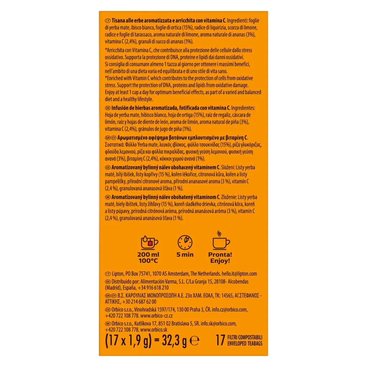 DETOX VITAMIN C 17 sáčkov x 1,9 g